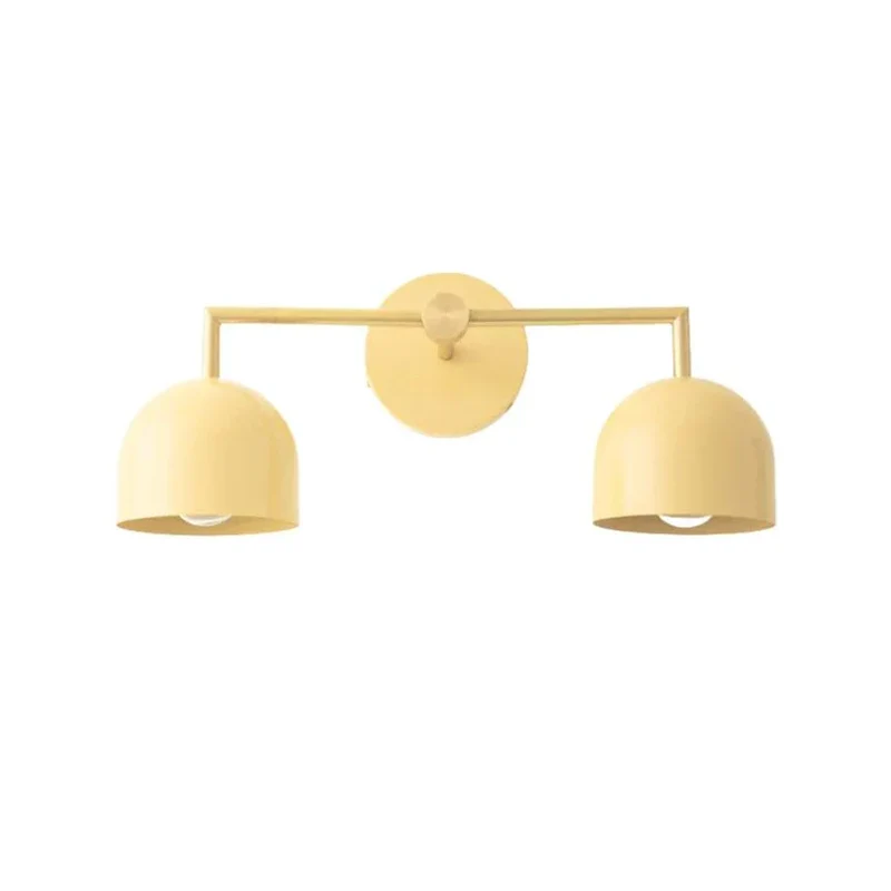 Koepelkapjes Wandlamp Modern Scandinavisch Metaal Zwart Messing 2-3 Lichtpunten Badkamer Hal Slaapkamer Sfeerverlichting | Sansoti