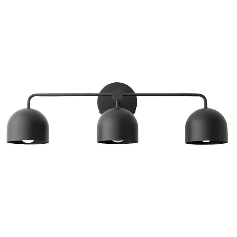 Koepelkapjes Wandlamp Modern Scandinavisch Metaal Zwart Messing 2-3 Lichtpunten Badkamer Hal Slaapkamer Sfeerverlichting | Sansoti
