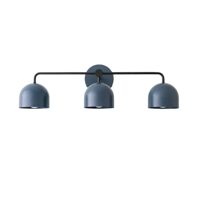 Koepelkapjes Wandlamp Modern Scandinavisch Metaal Zwart Messing 2-3 Lichtpunten Badkamer Hal Slaapkamer Sfeerverlichting | Sansoti
