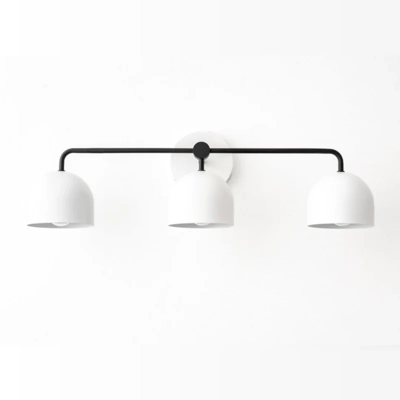 Koepelkapjes Wandlamp Modern Scandinavisch Metaal Zwart Messing 2-3 Lichtpunten Badkamer Hal Slaapkamer Sfeerverlichting | Sansoti