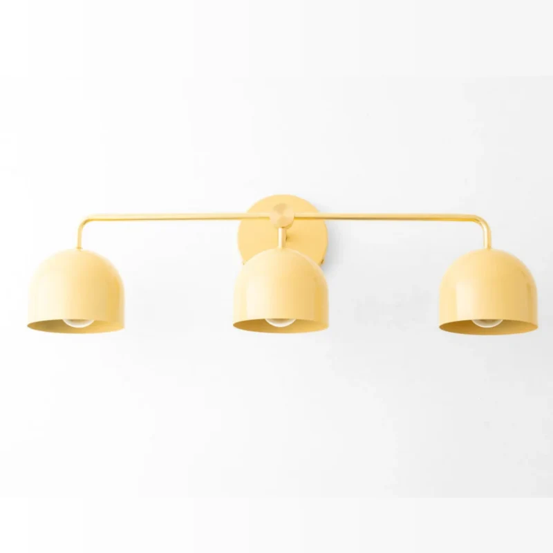 Koepelkapjes Wandlamp Modern Scandinavisch Metaal Zwart Messing 2-3 Lichtpunten Badkamer Hal Slaapkamer Sfeerverlichting | Sansoti