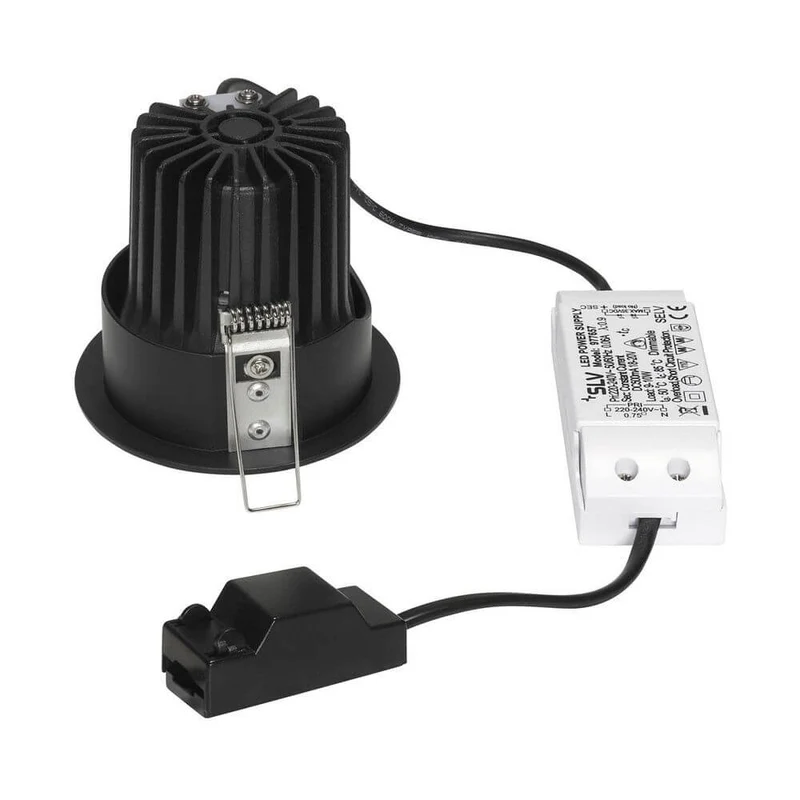 H-Light Reflector Schwarz 12W 20° 2700K inkl. Treiber & Clipfeder