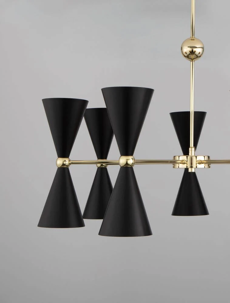 Gala Pendelleuchte Gold, Schwarz