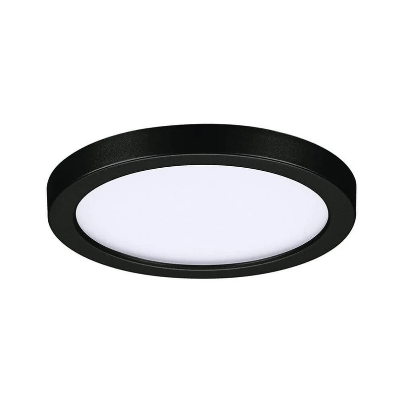 VariFit LED Einbaupanel Areo Panel Rund Schwarz IP44