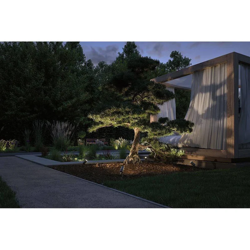 LED Gartenstrahler Radix Grau IP65