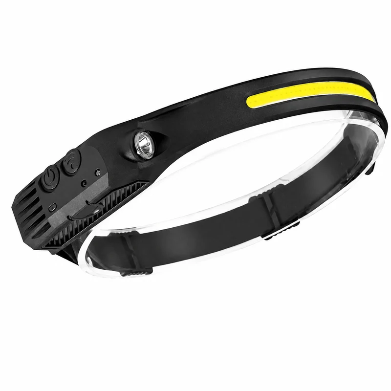 Oplaadbare Hoofdlamp met Bewegingssensor 2-Pack IPX4 Waterdicht 5 Lichtmodi Handsfree LED Camping Hardlopen | Sansoti