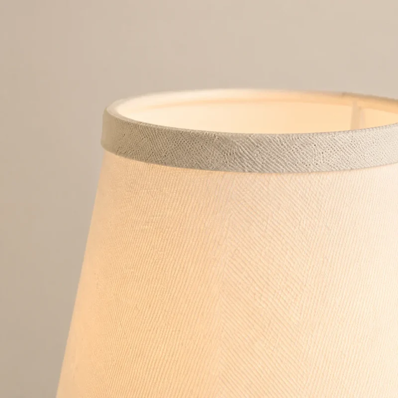 Vintage Wandlamp met Linnen Kap en Messing Armatuur – Retro Design voor Slaapkamer en Woonkamer | Sansoti