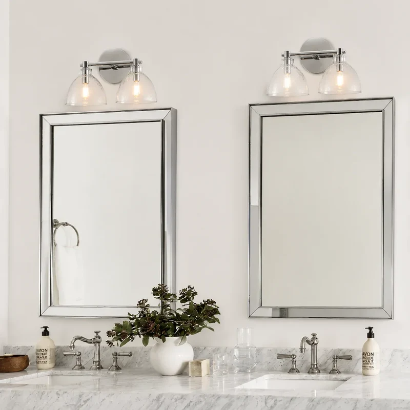 Wandlamp Gerecycled Glas Antique Brass – Minimalistische Wandverlichting voor Badkamer, Gang, Hal & Slaapkamer | Sansoti