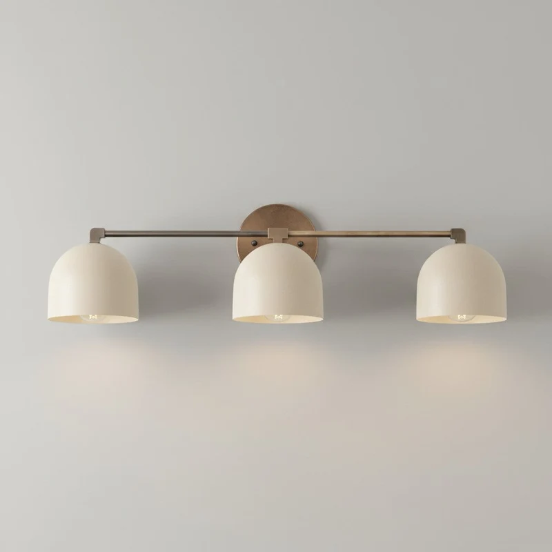 Metalen Wandlamp met Bolvormige Kap – Scandinavische Sfeerlamp voor Badkamer Slaapkamer Woonkamer – Moderne Wandverlichting Zwart Goud Messing | Sansoti