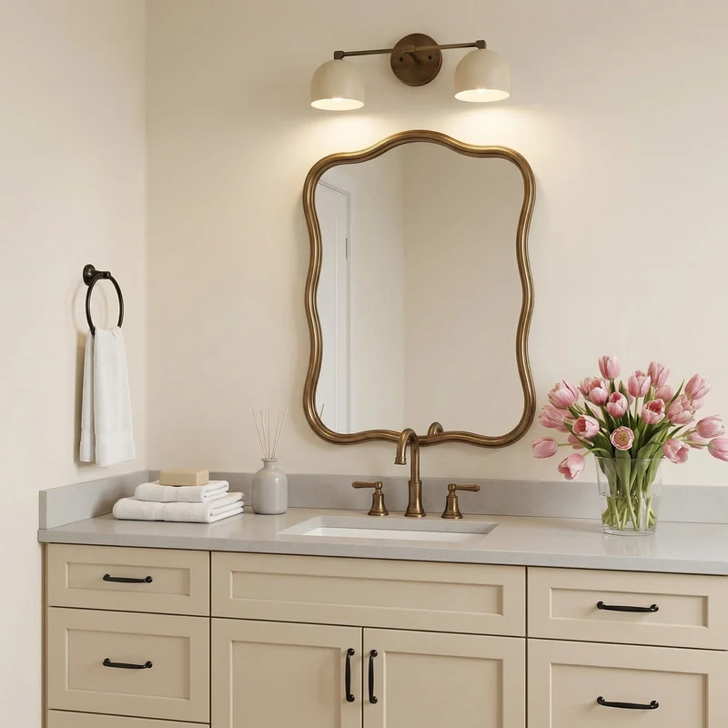 Metalen Wandlamp met Bolvormige Kap – Scandinavische Sfeerlamp voor Badkamer Slaapkamer Woonkamer – Moderne Wandverlichting Zwart Goud Messing | Sansoti