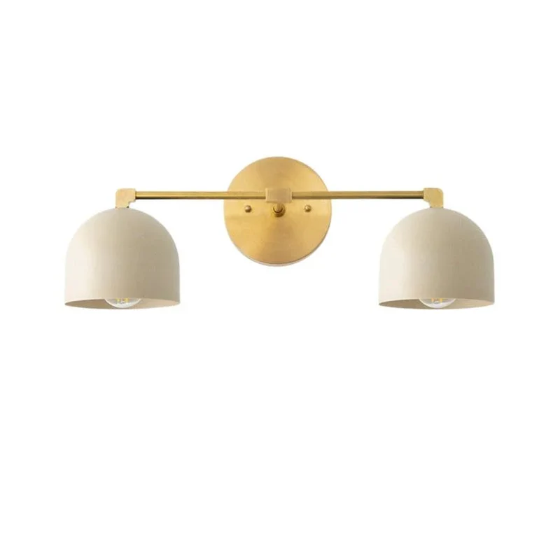 Metalen Wandlamp met Bolvormige Kap – Scandinavische Sfeerlamp voor Badkamer Slaapkamer Woonkamer – Moderne Wandverlichting Zwart Goud Messing | Sansoti