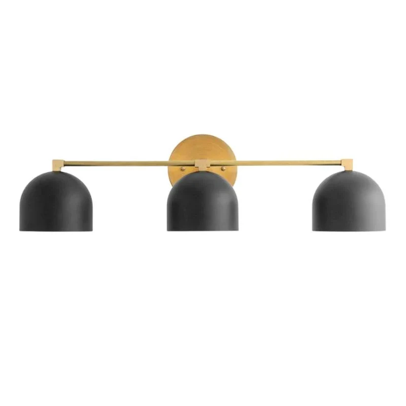 Metalen Wandlamp met Bolvormige Kap – Scandinavische Sfeerlamp voor Badkamer Slaapkamer Woonkamer – Moderne Wandverlichting Zwart Goud Messing | Sansoti