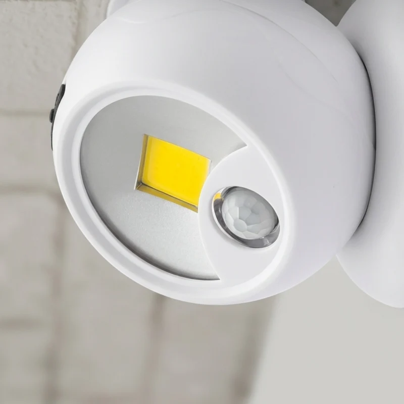 Draadloze LED-spotverlichting met Bewegingssensor Zwenkbaar op Batterij voor Binnen en Buiten Automatisch | Sansoti