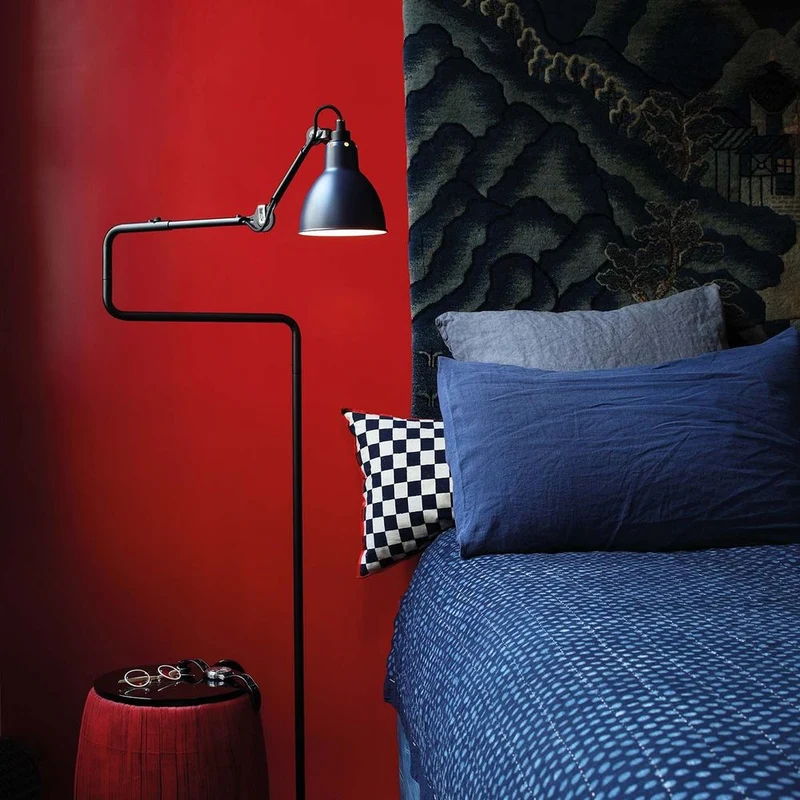 DCWéditions Gras N°411 Stehlampe mit Schirm drehbar