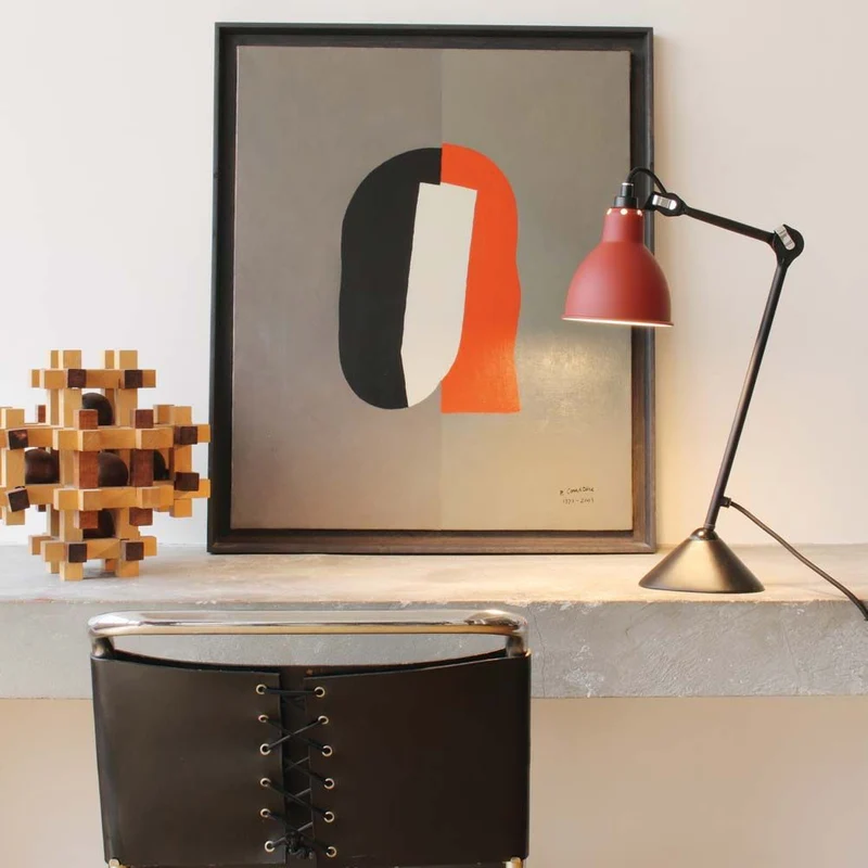 DCWéditions Gras N°205 Tischlampe mit Schirm schwenkbar