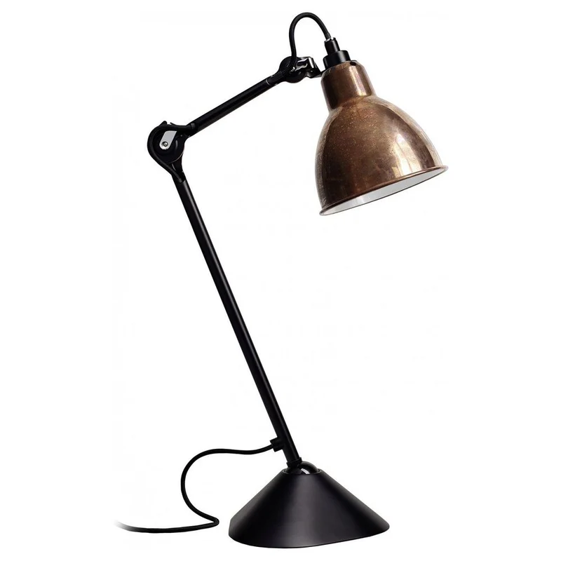 DCWéditions Gras N°205 Tischlampe mit Schirm schwenkbar