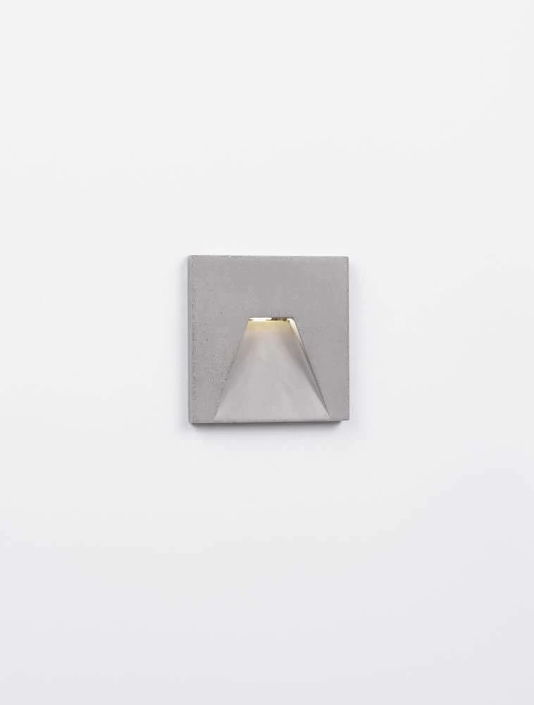 Finlo LED Außenwandeinbauleuchte Lichtauslass Kegel Grau IP65
