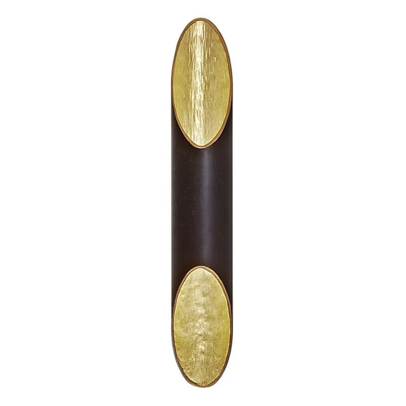 Wandleuchte 2-flammig Organo Eisen Anthrazit-Gold