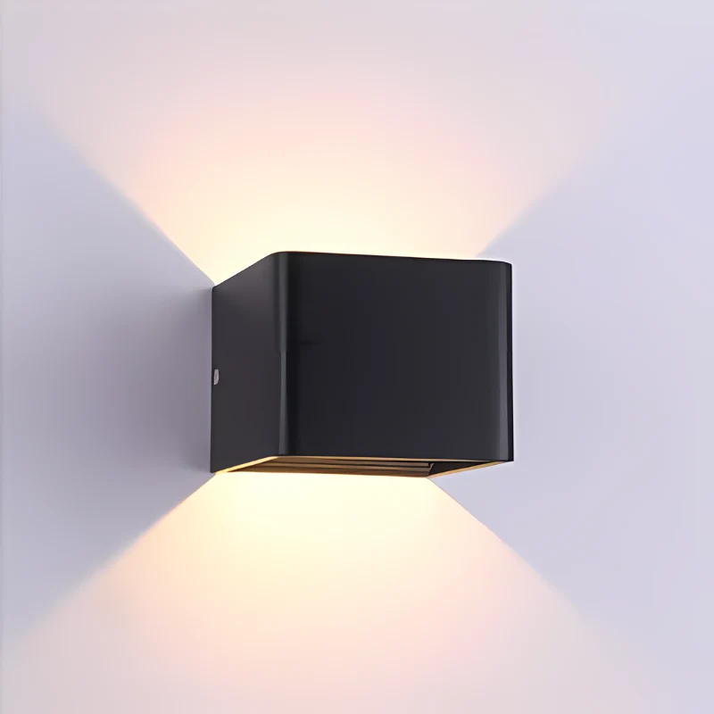 Vierkante LED-Wandlamp Aluminium Warm Wit Licht Energiezuinig Modern Minimalistisch Design Interieur | Sansoti