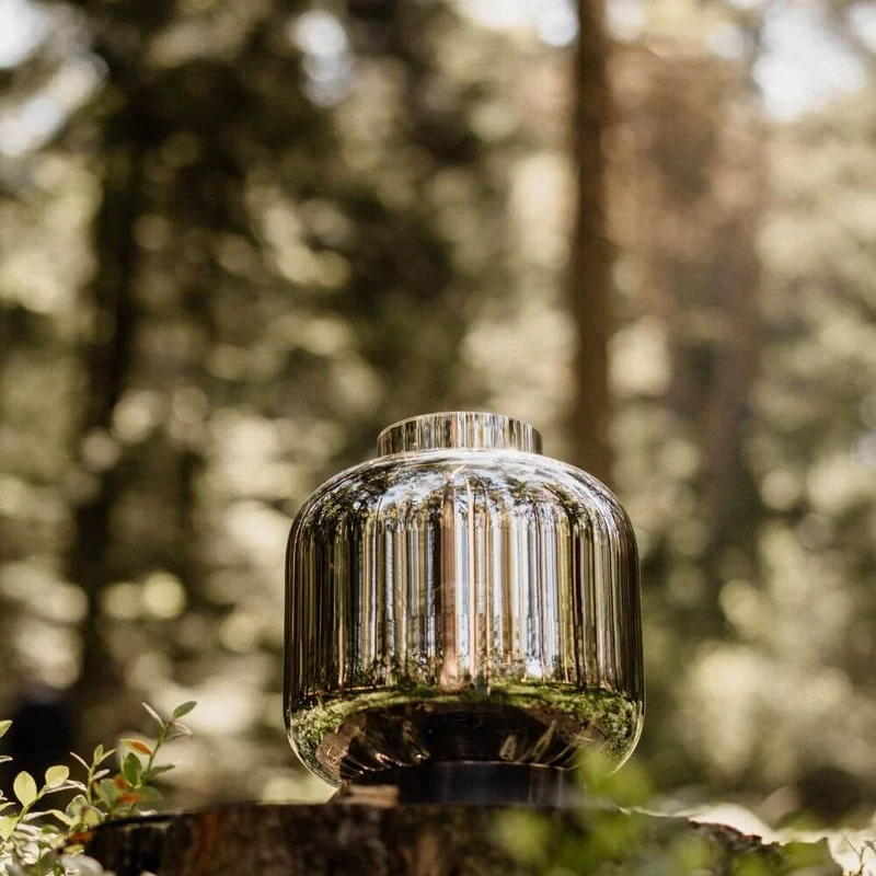 s.luce Velo Glas-Tischleuchte mit Schalter