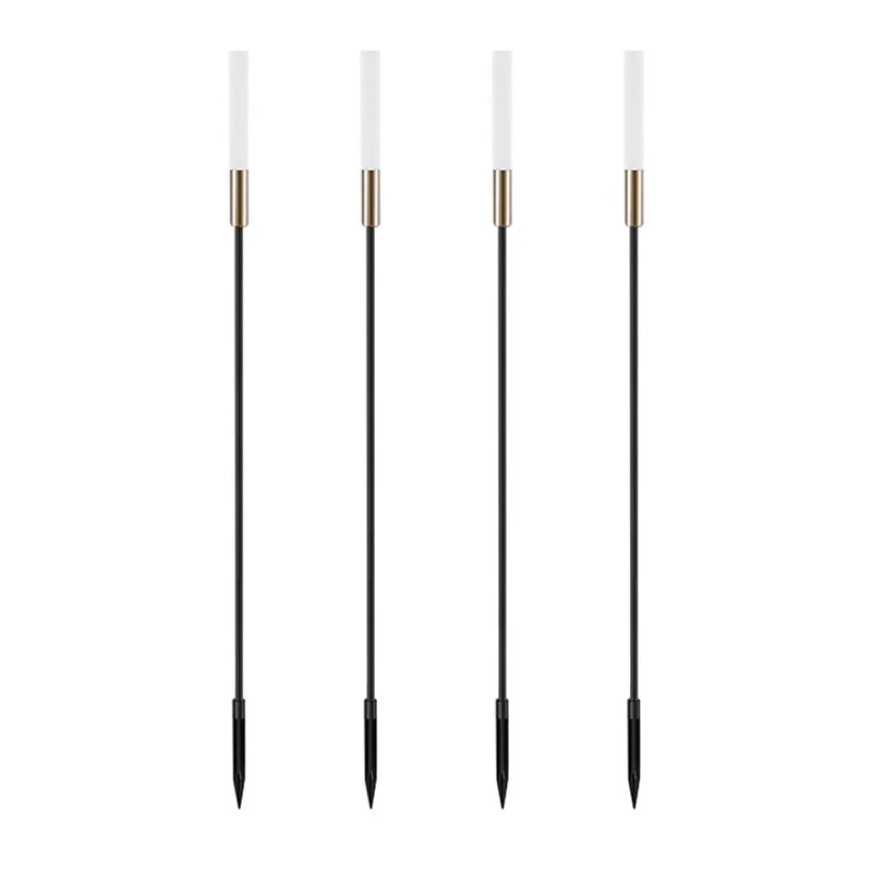 Solar LED Schilflampen Set 6-delig Zwart Goud Waterdicht Tuinverlichting Buitenlampen Sfeerlicht Zonne-energie | Sansoti