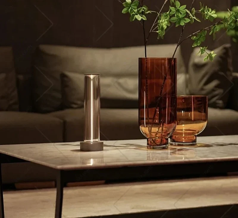 Aluminium Tafellamp met Aanraakbediening 3 Dimstanden USB Oplaadpoort LED Dimbaar Modern Minimalistisch Design | Sansoti