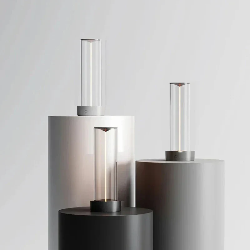 Aluminium Tafellamp met Aanraakbediening 3 Dimstanden USB Oplaadpoort LED Dimbaar Modern Minimalistisch Design | Sansoti