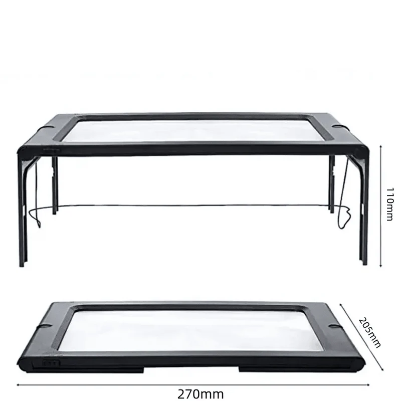 Opvouwbare Tafelvergrootglas met LED Verlichting Handsfree Leeshulp voor Lezen Hobby en Precisiewerk | Sansoti