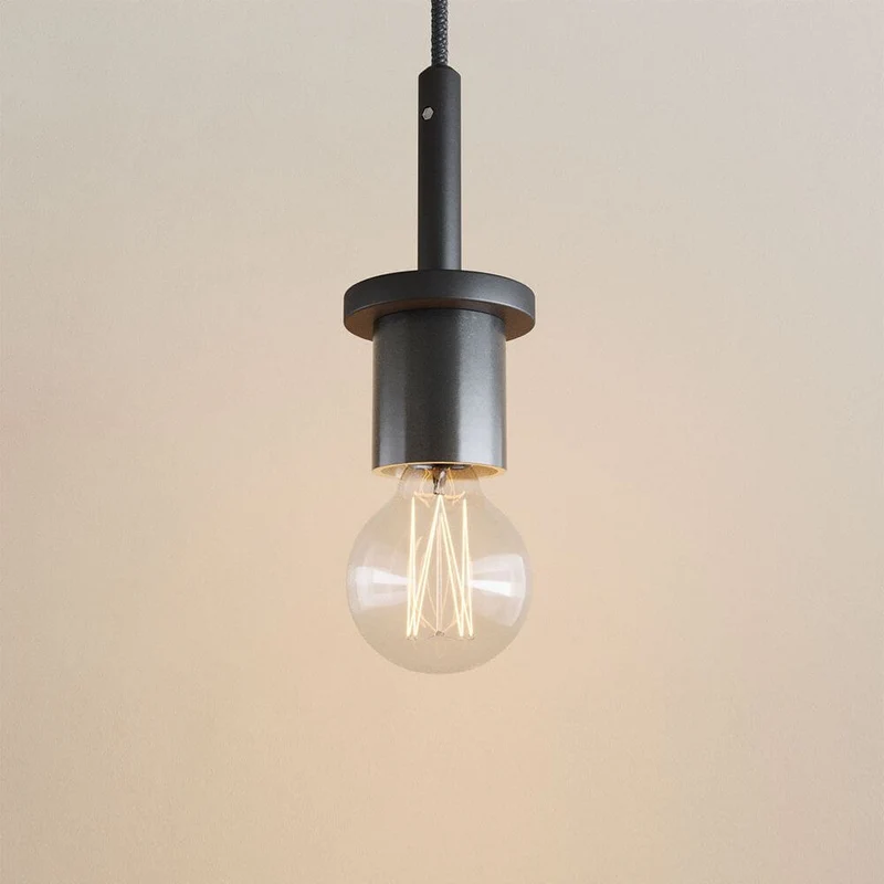 s.luce Velo Glas-Pendelleuchte Aufhängung 150cm Schwarz