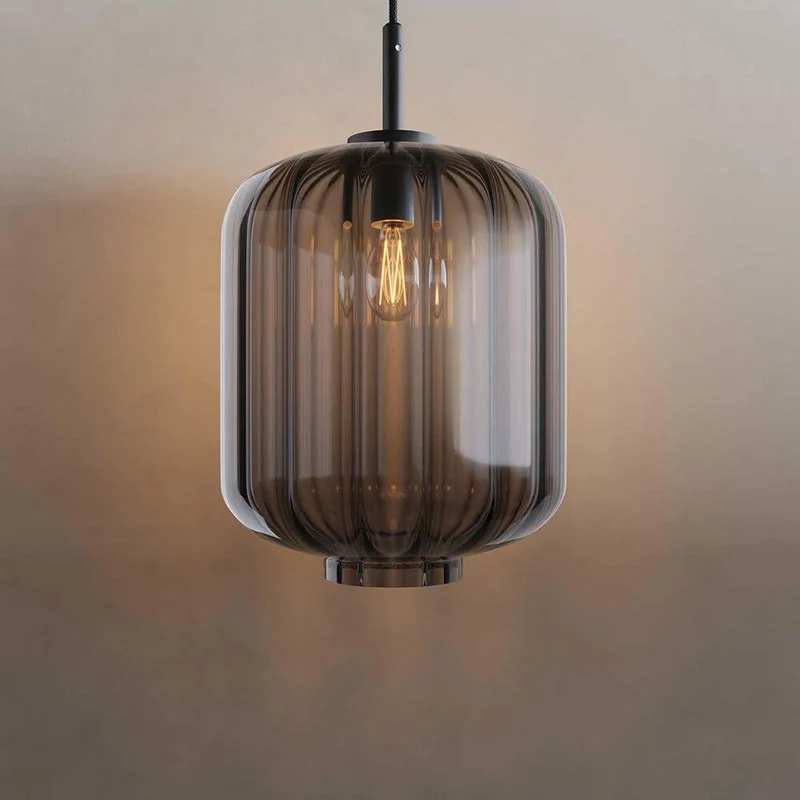 s.luce Velo Galerie Glas-Pendelleuchte Aufhängung 500cm Schwarz