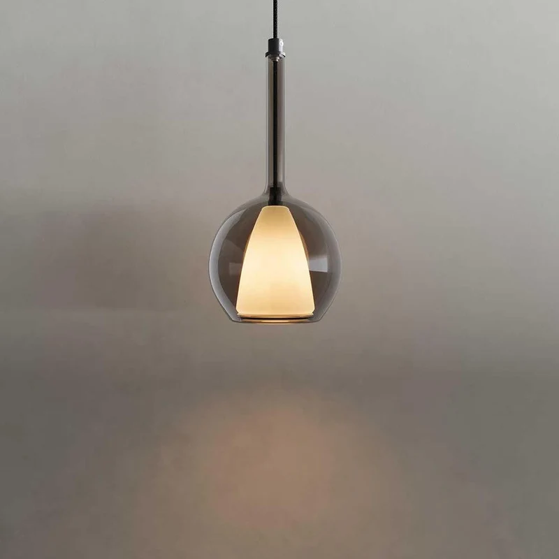 s.luce Belluna Glas Galerie-Pendelleuchte 500cm Textilkabel