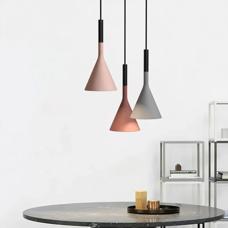 Hanglamp Betonlook Industrieel Grijs Bruin Wit Rood E27 Pendelverlichting Eettafel Keukeneiland Woonkamer | Sansoti