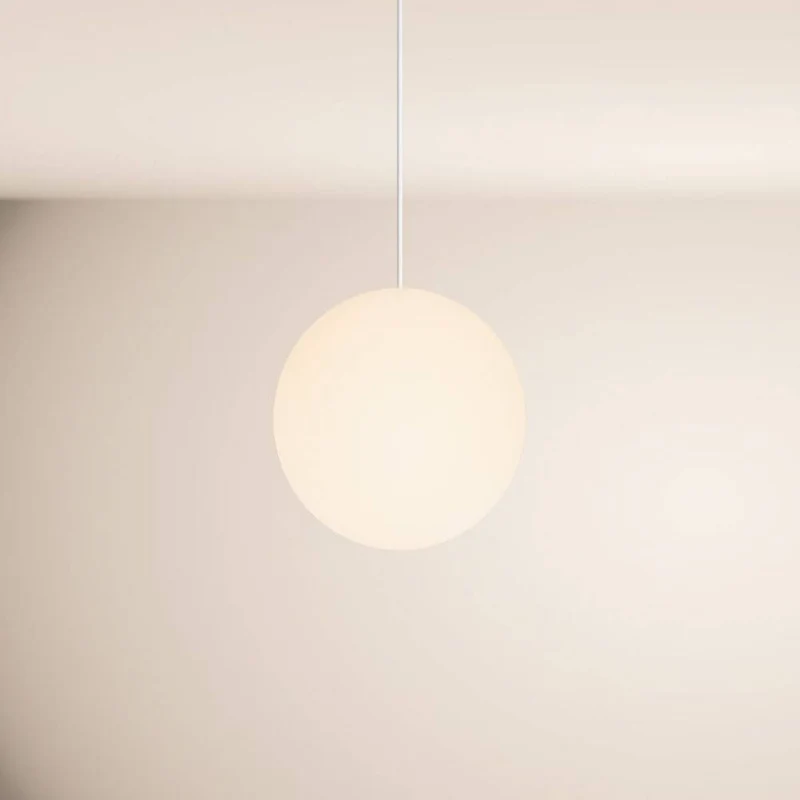 s.luce Orb Glaskugel Galerieleuchte Aufhängung 500cm Weiß
