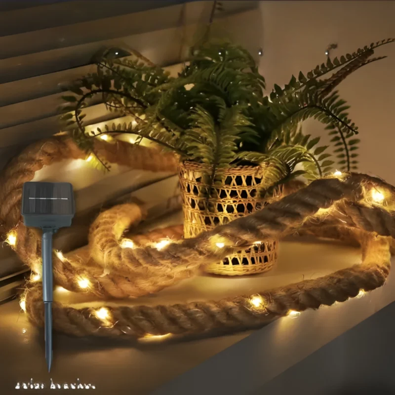 Solar Lichtsnoer Touw 5-10m LED Waterdicht Tuinverlichting Sfeerlampen Outdoor Decoratie Feestverlichting Terras | Sansoti
