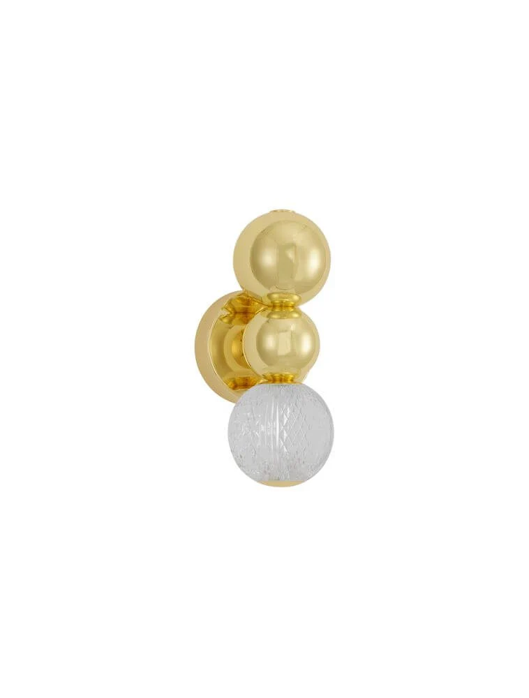 Brille LED Wandleuchte 3200K Gold