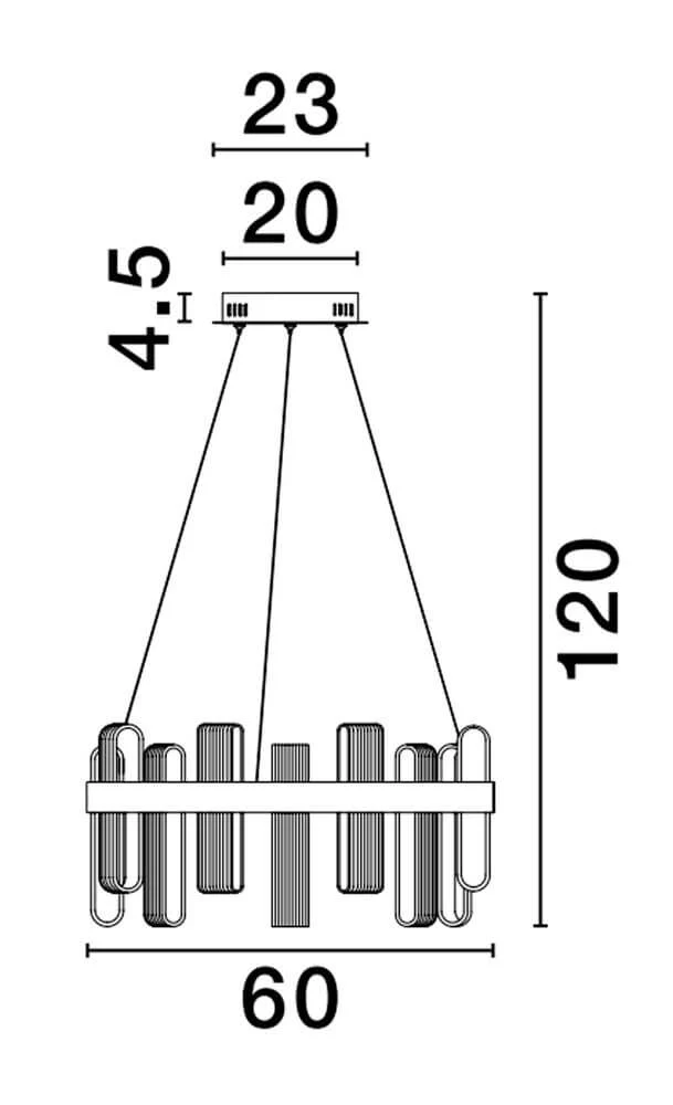 Argo LED Pendelleuchte Ø 60cm