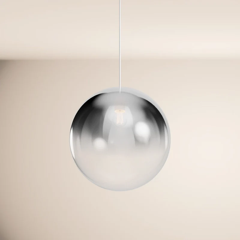 s.luce Orb Glaskugel Pendelleuchte Aufhängung 150cm Weiß