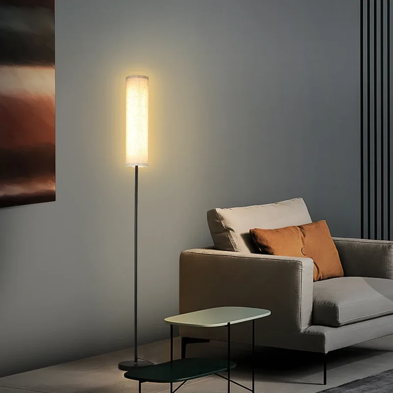 Staande LED-Lamp 170 cm Dimbaar met Afstandsbediening Scandinavisch Hout en Metaal Warm tot Koud Wit | Sansoti