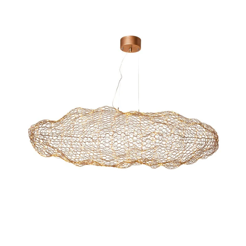 LED-Hängelampe Hayden L 76cm Goldfarben