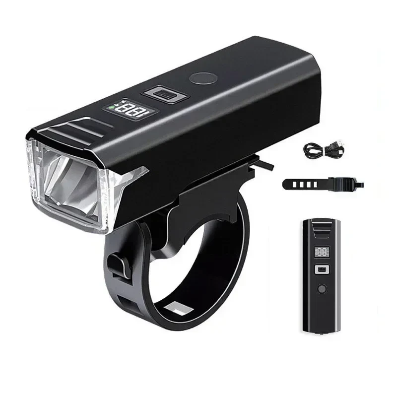 Oplaadbare LED Fietsverlichting Set Verstelbare Lichtbundel Automatische Sensor Digitale Accuweergave Fiets | Sansoti
