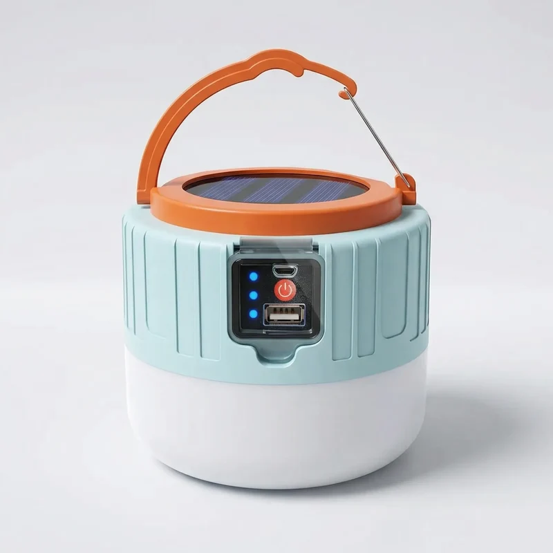 Oplaadbare LED Lantaarn op Zonne-energie met Afstandsbediening Waterdicht voor Camping Tuin Terras Buiten | Sansoti