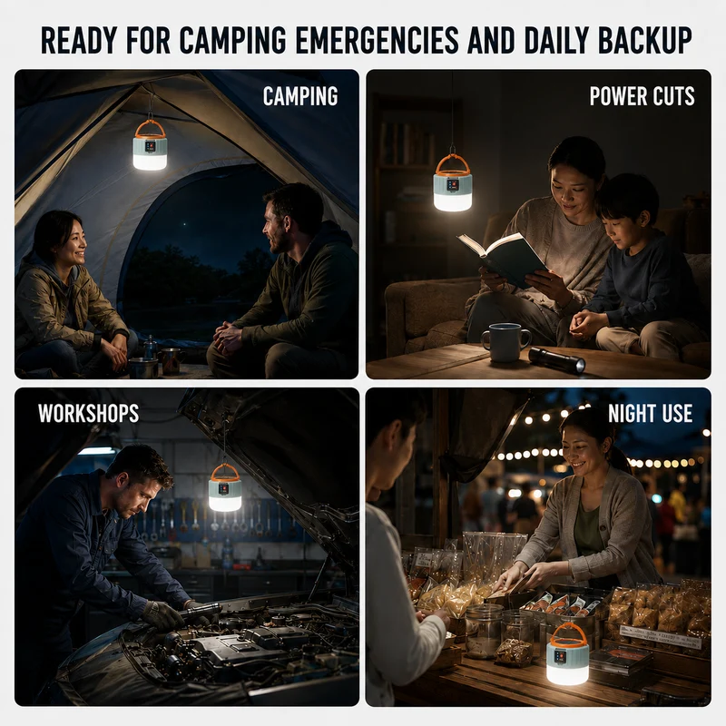 Oplaadbare LED Lantaarn op Zonne-energie met Afstandsbediening Waterdicht voor Camping Tuin Terras Buiten | Sansoti