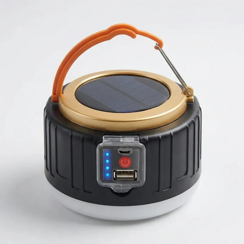 Oplaadbare LED Lantaarn op Zonne-energie met Afstandsbediening Waterdicht voor Camping Tuin Terras Buiten | Sansoti