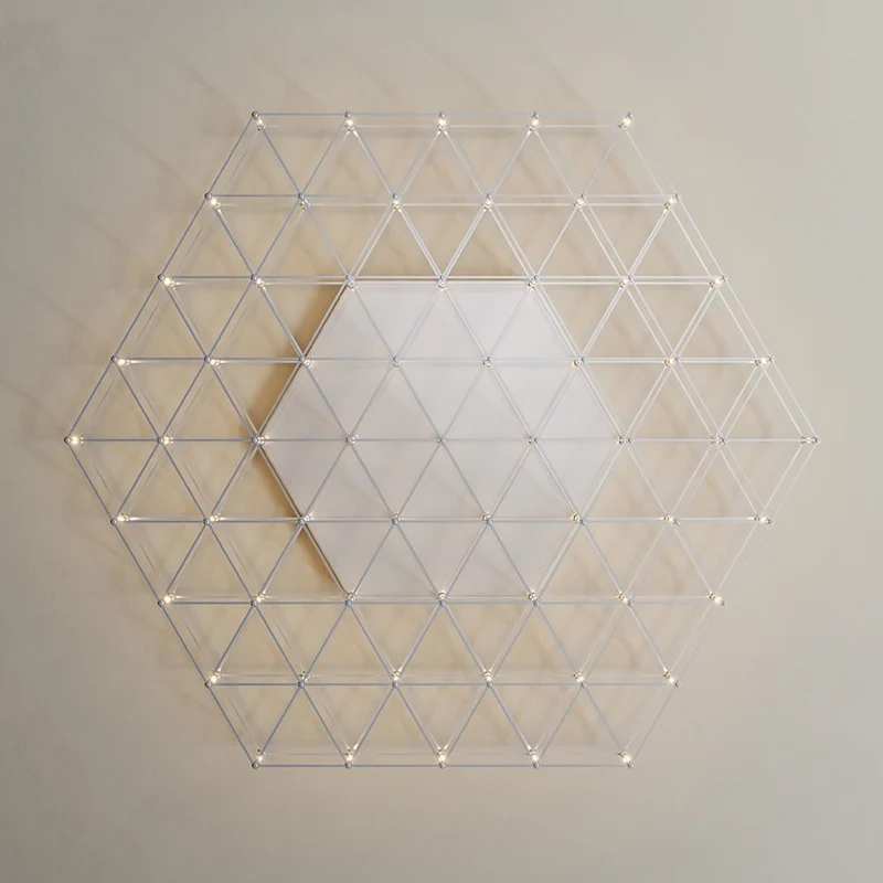 s.luce Atom eckige LED Effekt Wand- & Deckenleuchte