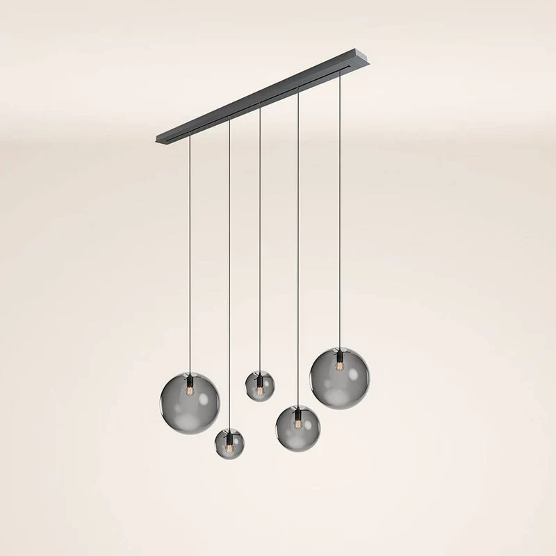 s.luce Orb Esstisch-Hängeleuchte 5-flammig 160cm