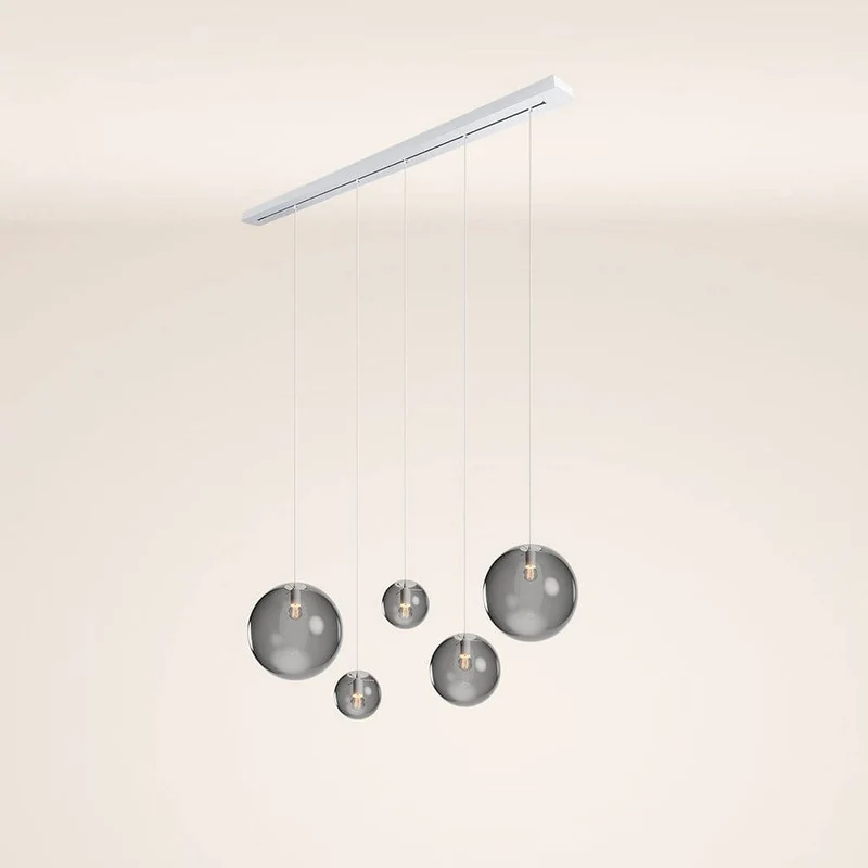 s.luce Orb Esstisch-Hängeleuchte 5-flammig 160cm
