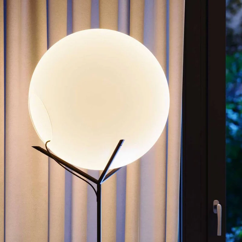 s.luce Stehleuchte Orb Poseidon mit Glaskugel 175cm