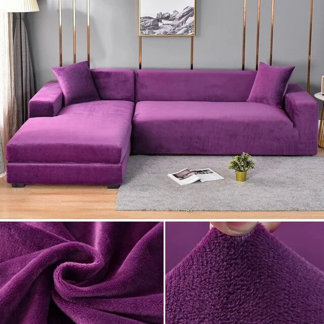 Rekbare Bankhoes Kreukvrij Wasbaar Bankovertrek voor Sofa Bescherming 1 2 3 4 Zitplaatsen Meubelhoes | Sansoti