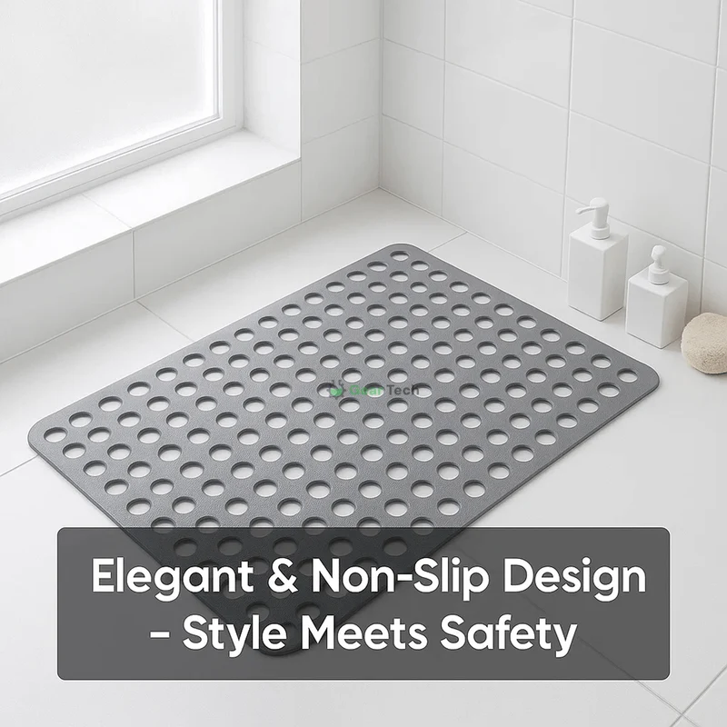 Antislip Douchmat met Zuignappen voor Veilige Badkamer 40x75cm Antibacterieel Schimmelwerend Badmat Douche | Sansoti
