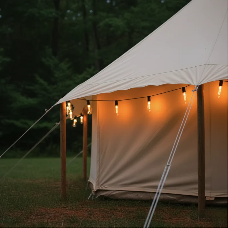 Zonne-energie Lichtsnoer Vintage Edison LED 10 Meter Waterdicht IP65 Sfeerverlichting Tuin Terras Camping | Sansoti